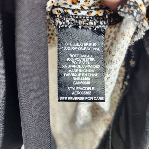 AFRM Womens‎ Leopard Print Bodysuit M Rayon & Polyester Blend - Picture 5 of 10